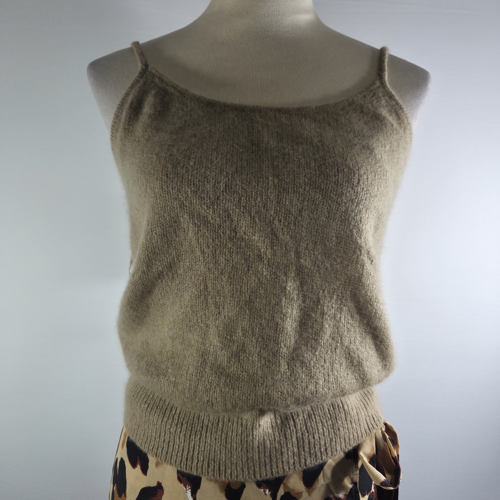 BANANA REPUBLIC Beige Knit Cami Top size SP NWT 100% CASHMERE